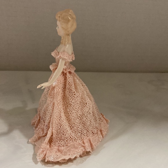 Jamar-Mallory 1954 Victorian Porcelain Lady Vintage Dipped Lace Dress Figurine - Picture 3 of 9